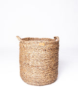 Natural Braided Waterhyacinth Round Basket