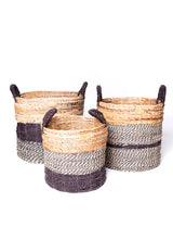 Banana Seagrass Round Basket
